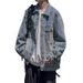 American Fashion Washed Denim Jacket For Men In Spring_mkmklike.com