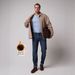 Men's Fleece-Lined High Waist Jeans - Relaxed Straight Leg Winter Trousers With Comfort Stretch_mkmklike.com