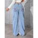 Retro High-Waisted Wide Leg Jeans For Women – Vintage Loose Fit Denim Pants (Light Blue, S-2xl) Fashion Trends_mkmklike.com