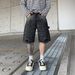 Men's Clothing High Street Full Diamond Denim Shorts Ink Splashed Dyed Gradient Cropped Pants Summer New Trendy Brand Men's Casual Pants_mkmklike.com