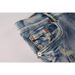 Men Women Y2K Stacked Flared Jeans, Mud Snow Wash, Plaid Lining Inside Ripped Holes, Cool & Breathable For Summer Outings_mkmklike.com