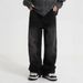 Men's Vintage Washed Relaxed Fit Wide Leg Jeans – 90s Grunge Streetwear With Oversized Silhouette_mkmklike.com