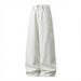 Men's White Denim Jeans Trendy Straight Leg Casual Trousers High Street Retro With Contrasting Embroidered Back Pockets For Spring_mkmklike.com