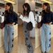 Fashion Casual Star Print Loose Straight Leg Denim Jeans For Women_mkmklike.com
