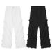 High Street Structural Design Rough Jeans Men's Straight High-end Retro Long Pants_mkmklike.com