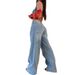 Women's Clothing New Retro Long Wide Leg Pants Hot Girl Loose Wide Leg Jeans Women's High Waist Trousers_mkmklike.com