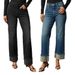 Women's Clothing Fashionable Casual Straight Leg Jeans Rhinestone Washed_mkmklike.com