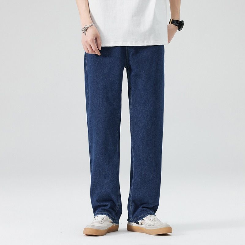 Men's Stretch Straight Leg Jeans Clothing For Spring And Autumn_mkmklike.com