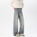 American Retro Lightning Pattern Flared Jeans For Men, Autumn Winter Trendy Brand, Stylish And Slimming, Plus Size,_mkmklike.com