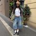 Women’s Clothing Retro Street Casual High Waist Slim Loose Straight Wide Leg Cropped Jeans For Women Summer_mkmklike.com