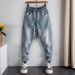 Spring/Summer Men's Straight Leg Jeans Fashion Trendy Simple Versatile Retro Design For Men_mkmklike.com