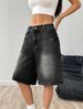 Women's Slim Fit Denim Capri Pants American Street Style Fashion Summer Trendy in Stock_mkmklike.com