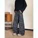 Military Cargo Jeans – Vintage Camo Print, Relaxed Fit, Multi-Pocket Utility Pants For Men (S-XXXL, Cotton Blend, Washed Denim)_mkmklike.com