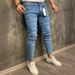 Men's High-Quality Stretch Tight Jeans European American Style Small Foot Three Color Options Popular Denim_mkmklike.com