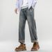 New Spring Jeans Men's Harlan Loose Trendy Brand American Retro Washing Double Craft Medium Waist Large Size Youth Embroidery Knowledge Clothes_mkmklike.com