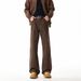 Men's Coffee Brown Straight Leg Jeans – High Street Slim Fit Denim Pants With Stretch (S-3XL)_mkmklike.com
