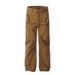 Men's Cargo Jeans Trendy Brand High Street Large Pocket Design Zipper Decoration Personality Loose Straight Long Pants_mkmklike.com