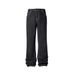 Men's Clothing Cleanfit517 Style Jeans Classic White Line Versatile Flared Slim Washed Denim Black Trousers_mkmklike.com