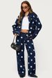 New European American Cross-border Casual And Unique Dark Polka Dot Jeans For Women_mkmklike.com