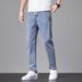 A Piece Of Explosive Tether Jeans, Men's Korean Version Of Trendy Fashion Casual Trousers, Elastic Loose Straight Men's Trousers_mkmklike.com