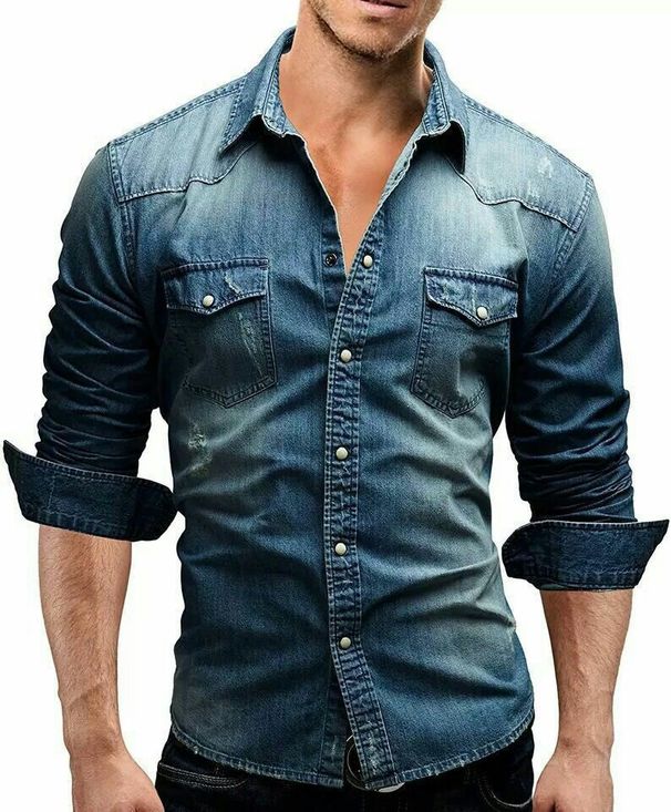 Men's Clothing Denim Jacket Shirt Men's Top_mkmklike.com