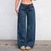 High-Waisted Straight Leg Jeans For Women – Vintage Washed Denim Pants, Comfortable & Stylish Streetwear Trousers_mkmklike.com