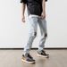 Men's Black High Street Distressed Skinny Straight Jeans Retro Hip Hop Ripped Denim Pants Washed_mkmklike.com