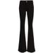 Women's Clothing Bell Bottom Pants Spring And Summer Black Elastic High Waist Jeans Women's Big Bell Bottom Wide Leg Loose Slim_mkmklike.com