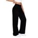 Women's Wide Leg Jeans Trendy High Waist Stretch Denim Pants For Work & Casual (Sizes 25-32, Black Wash)_mkmklike.com