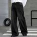 Men's Loose Fit Washed Denim Pants – High Street Straight Leg Jeans With Vintage Whiskering, Comfortable Baggy Trousers_mkmklike.com
