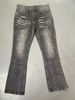 Men's Clothing High Street Washed Black Jeans Men's Straight Slim Fit Flared Cleanfit Pants_mkmklike.com