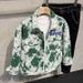 2024 Autumn/winter Fashion Brand Jacquard Embroidery Craft Lapel Jacket For Men Loose Casual Couple Cargo Coat For Men_mkmklike.com