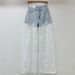 Pink Lace Splicing Heavy Hot Diamond Wide Leg Pants For Women High Waist Slim Drape High End Straight Casual Pants_mkmklike.com