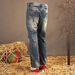 Vintage Washed Men's Jeans - Relaxed Straight Fit Retro Denim Pants For Casual & Street Style_mkmklike.com