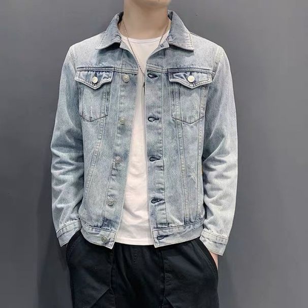 Men's Denim And Autumn, New Cool Clothes, Trendy Men's Korean Version Of Spring Clothing, Thin Jacket For Men_mkmklike.com