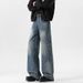 Men's & Women's Vintage High Street Jeans – Relaxed Wide-Leg Denim Pants With Cat Whisker Wash_mkmklike.com