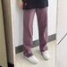 American Purple Jeans For Men, Summer High Street Vibe Pants, Extended Length, Tall Straight Leg, Slightly Flared Pants_mkmklike.com