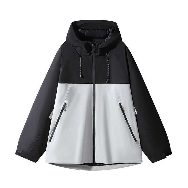 Spring Hooded Men's Workwear Top 2025 New Trendy Couple Outdoor Windbreaker Jacket Men_mkmklike.com