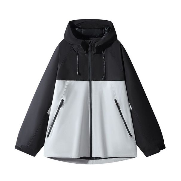 Spring Hooded Men's Workwear Top 2025 New Trendy Couple Outdoor Windbreaker Jacket Men_mkmklike.com