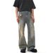Nordmann European And American Style Vibe Ink Splash Ripped Jeans For Men, Unique Design, Casual Pants, Trendy Brand, Loose_mkmklike.com