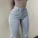 MH1025 Streetwear Women's High Waist Flared Jeans Street Fashion Stretch Slim Fit With Pockets_mkmklike.com