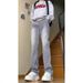 Cleanfit Black Scimitar Flared Jeans Men's Spring Autumn Vib American Slim Straight Casual Long Pants_mkmklike.com