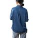 Chicco Denim Spring Season Loose Slimming Hong Kong Style Retro Dark Blue Soft Inner Layering Commuting Women's Shirt_mkmklike.com