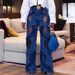 Women's New Fashionable Design High Street Wide Leg Jeans_mkmklike.com