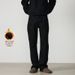Classic American Straight Leg Fleece-Lined Jeans For Men And Women - Stretch Denim Comfort Fit_mkmklike.com