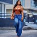 Women's European American Style Faux Two-Piece Denim Skirt Washed Monkey Jeans Fashion_mkmklike.com