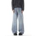 Men's Deconstructed Wide-Leg Jeans – 2025 Retro Washed Denim Pants With High Street Aesthetic, Relaxed Straight Fit (S-3XL, 14 Colors)_mkmklike.com