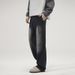 Men's American Retro Multi Pocket Cargo Jeans Cleanfit Trendy Straight Leg Casual Pants Wear_mkmklike.com