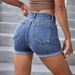 Women's Clothing Stretch Jeans Ripped Denim Shorts High Waist Jeans_mkmklike.com