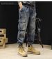 Trendy Brand Jeans Men, 2024 New Loose Fit Jogger Plus Size Autumn Winter Men's Pants, Multi-Pocket Cargo Pants For Men_mkmklike.com